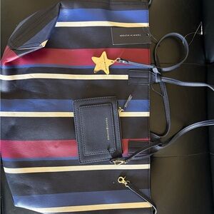 Tommy Hilfiger Striped Tote Bag with wallet